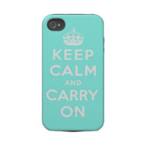 keep calm and carry on Original Tough Iphone 4 Covers