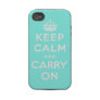 keep calm and carry on Original Tough Iphone 4 Covers