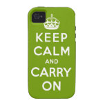 keep calm and carry on Original Vibe iPhone 4 Covers