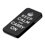 keep calm and carry on Original Case-Mate iPhone 4 Case