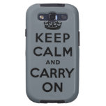 keep calm and carry on Original Samsung Galaxy S3 Covers