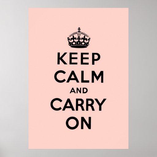 Keep Calm And Carry On Original Poster Zazzle