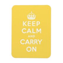 keep calm and carry on Original Rectangle Magnets