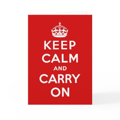 Carry on Keep Calm And Carry On Original Red Greeting Card From Zazzle Com