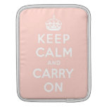 keep calm and carry on Original Sleeves For iPads