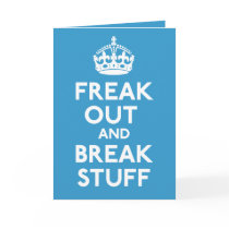 Keep Calm And Carry On Parody Card