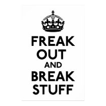 Keep Calm and Carry On Parody Print posters