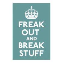 Keep Calm and Carry On Parody Print posters
