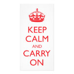 Keep Calm and Carry On Personalized Photo Card