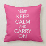 Keep Calm and Carry On Pillow
