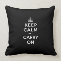 Keep Calm and Carry On Pillow