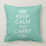 Keep Calm and Carry On Pillow