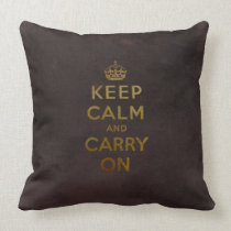Keep Calm and Carry On Pillow