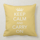Keep Calm and Carry On Pillow