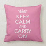 Keep Calm and Carry On Pillow