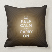 Keep Calm and Carry On Pillow