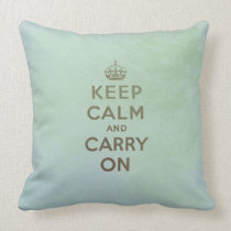 Keep Calm and Carry On Pillow