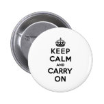 Keep Calm And Carry On Pin