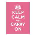 Keep Calm and Carry On_PINK posters