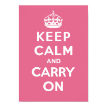 Keep Calm and Carry On_PINK posters by emmalaurathompson Keep Calm and Carry On_PINK posters