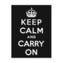 Keep Calm And Carry On Post Cards Keep Calm And Carry On Post Cards