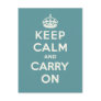 Keep Calm And Carry On Post Card Keep Calm And Carry On Post Card