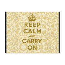 Keep Calm And Carry On Postcard