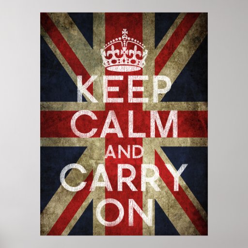 Keep Calm And Carry On Poster Zazzle 