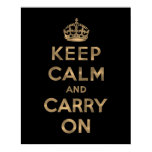 Keep Calm And Carry On Print
