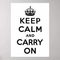 Keep Calm And Carry On Poster