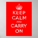 Keep Calm and Carry On Poster