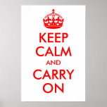 Keep Calm and Carry On Print