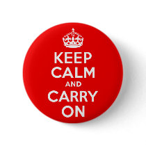 Keep Calm and Carry On Red Pins