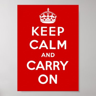 Keep Calm and Carry On - Red Posters
