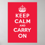 Keep Calm and Carry On_RED posters