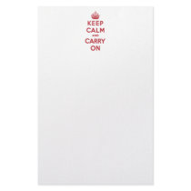 Keep Calm and Carry On Stationery