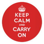 Keep Calm and Carry On Sticker