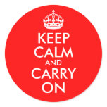 Keep Calm and Carry On Sticker