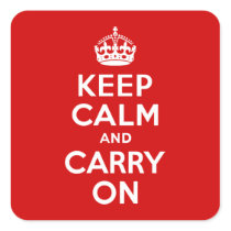 Keep Calm and Carry On Sticker