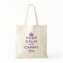 Keep Calm and Carry On Tote Bag bags
