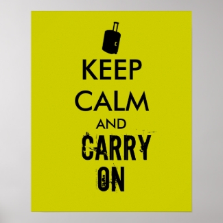 Keep Calm and Carry On Travel Custom