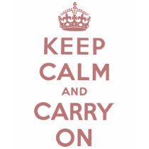 Keep Calm And Carry On t-shirts