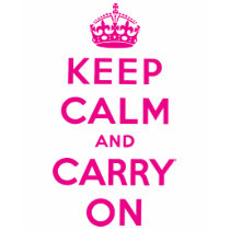 Keep Calm And Carry On t-shirts