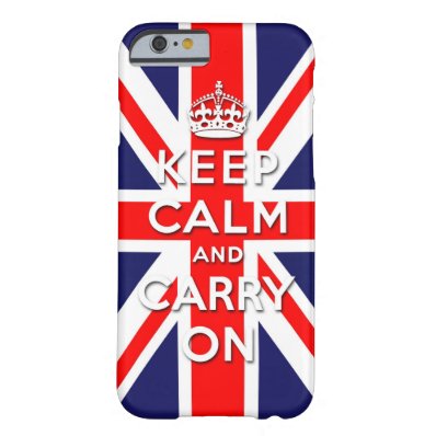 keep calm and carry on Union Jack flag Barely There iPhone 6 Case