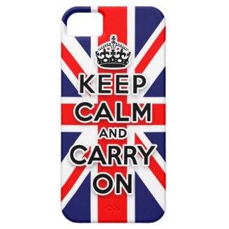 keep calm and carry on Union Jack flag iPhone 5 Case