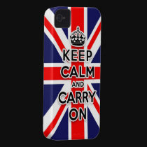 keep calm and carry on Union Jack flag casemate cases