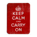 Keep Calm and Carry On, Vintage Red and White magnets