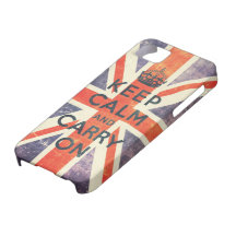 keep calm and carry on vintage Union Jack flag iPhone 5 Covers