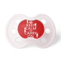 Keep Calm and Carry On (zombies) (any color) Pacifiers