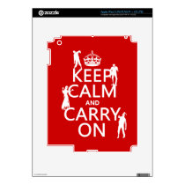 Keep Calm and Carry On (zombies) (any color) iPad 3 Skins